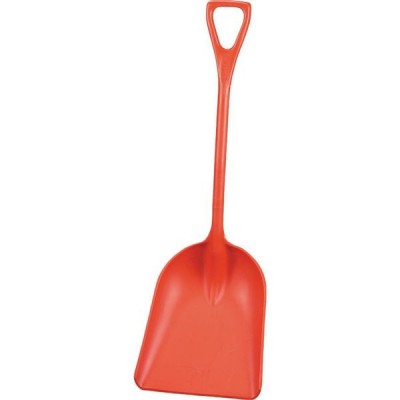 REMCO 69824 Hygienic Shovel, Red, 14 x 17 In, 42 In L   